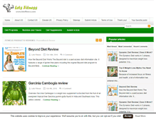 Tablet Screenshot of letsfitness.com